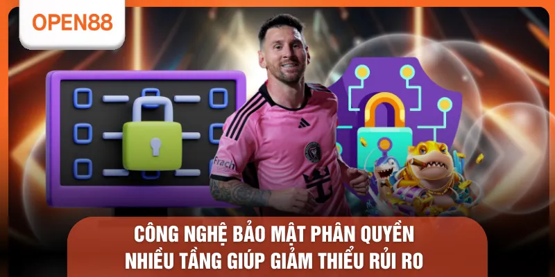 Công Nghệ Bảo Mật OPEN88 - 12 Lớp Bảo Vệ Dữ Liệu An Toàn 1 Công nghệ bảo mật phân quyền nhiều tầng giúp giảm thiểu rủi ro