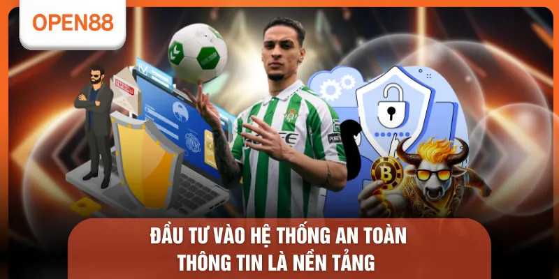 Công Nghệ Bảo Mật OPEN88 - 12 Lớp Bảo Vệ Dữ Liệu An Toàn 3 Đầu tư vào hệ thống an toàn thông tin là nền tảng